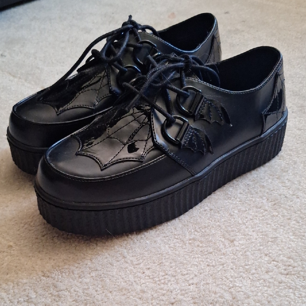 Black Men's Creeper Shoes